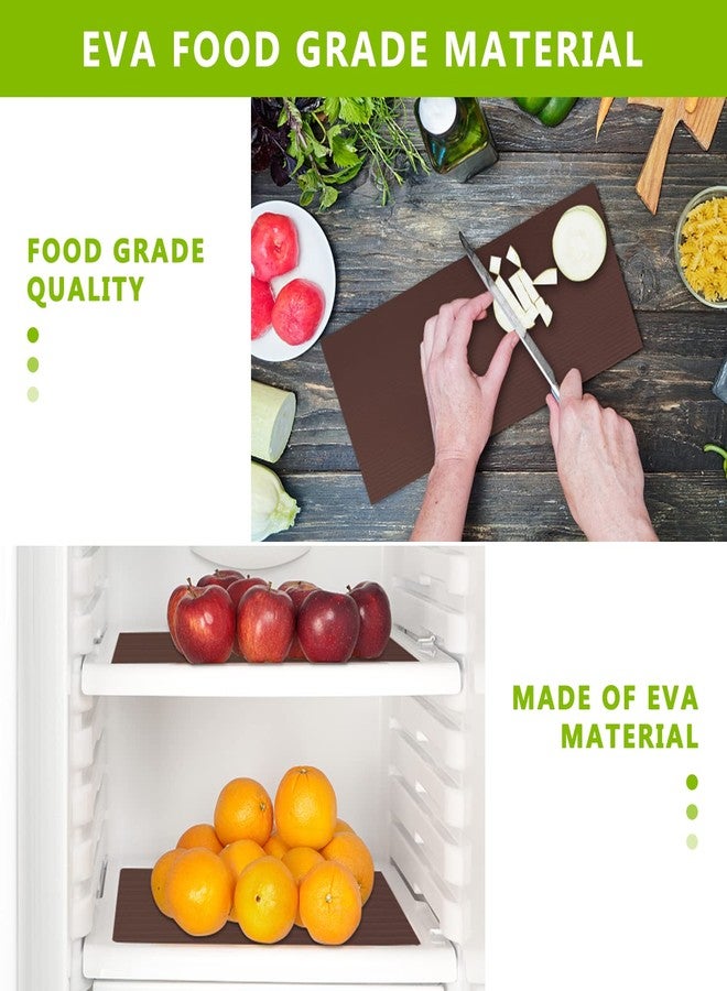 Anze Shelf Liner Cabinet Liners for Kitchen, Non Adhesive Drawer Liner, Durable Washable Waterproof Fridge Refrigerator Mat Pantry Shelf Protector Liner for Shelves, Cupboard, Coffee 23.6 x 393.7 inches - Image 4